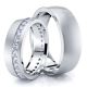 0.90 Carat Bestseller Designer 6mm His and Hers Diamond Wedding Ring Set