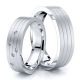 0.07 Carat Traditional 6mm His and Hers Diamond Wedding Band Set