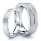 0.05 Carat Elegant Basic 6mm His and 4mm Hers Diamond Wedding Ring Set