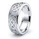 Teagan Celtic Knot Mens Wedding Ring