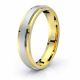Solid Flat Step Comfort Fit Wedding Band