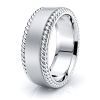 David Hand Woven Mens Wedding Ring
