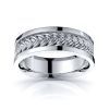 Tristan Hand Woven Mens Wedding Ring