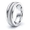Xavier Hand Woven Mens Wedding Ring