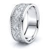 Roman Mens Hand Braided Wedding Ring
