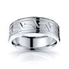 Stellan Handmade Greek Key Mens Wedding Ring