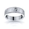 Miriam 7mm Greek Key Mens Wedding Ring