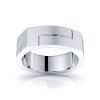 Solid 7mm Square Mens Wedding Band