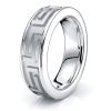 Posey 7mm Greek Key Mens Wedding Ring