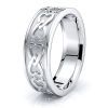 Daisy Heart Mens Celtic Wedding Ring