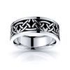 Riley Celtic Knot Mens Wedding Ring