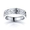 Emer Celtic Knot Mens Wedding Ring