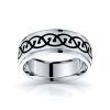 Ail Celtic Knot Mens Wedding Band