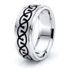 Ail Celtic Knot Mens Wedding Band