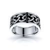 Pixie Celtic Knot Mens Wedding Ring