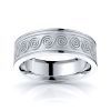 Seren Celtic Knot Mens Wedding Ring