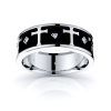 Isla Cross Christian Mens Diamond Wedding Ring