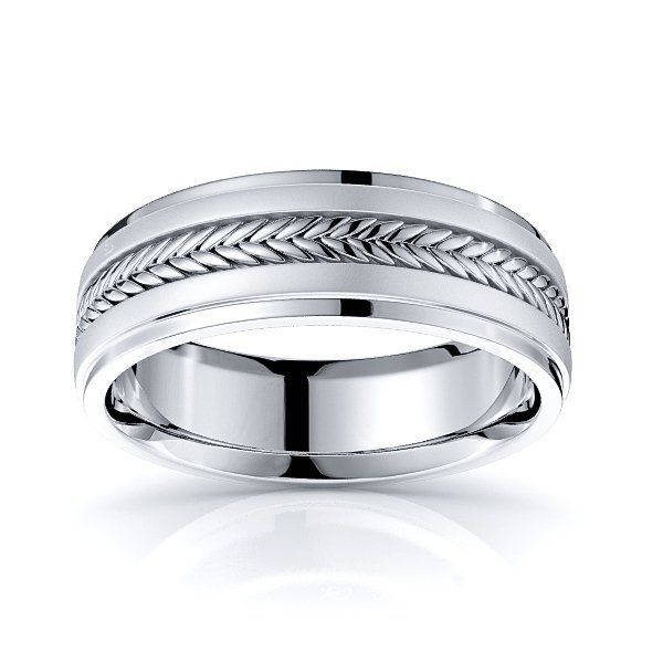 Hand Woven Wedding Rings - Brayden Braided Band Comfort 6mm