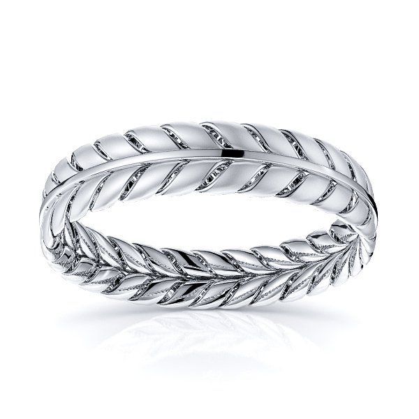 Hand Braided Wedding Bands - Declan Woven Ring Comfort 5mm