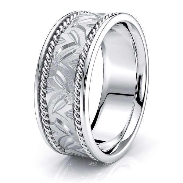 Hand Woven Wedding Bands - Chandler Braided Ring Comfort 7mm