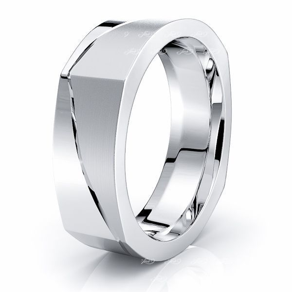 Retailer of 925 sterling white stone square ring for men | Jewelxy - 230349