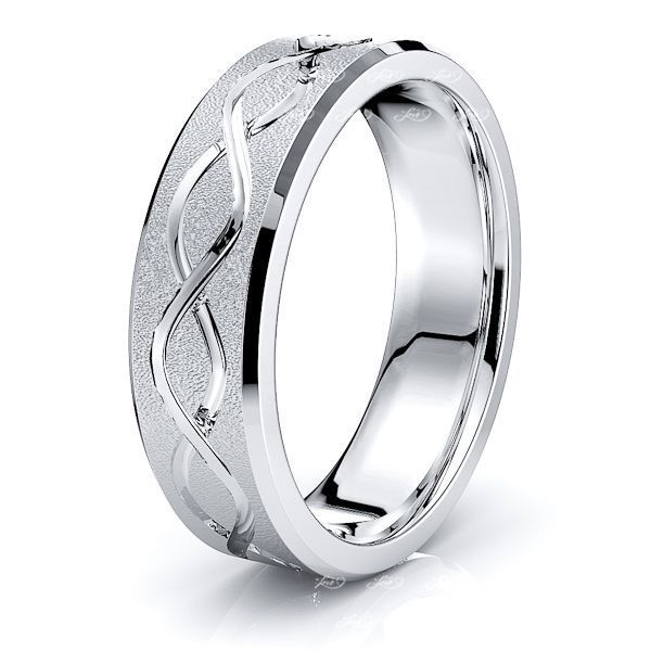 Sterling Silver Men's Diadem Infinity Ring | Jewlr