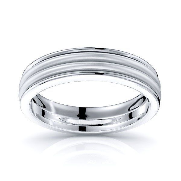 Solid 5mm Convex Center Comfort Fit Wedding Band