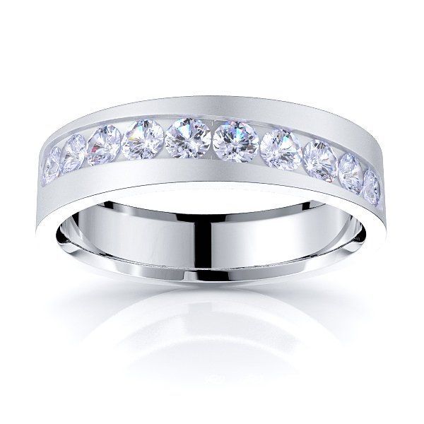 Solid 0.50 Carat Comfort Fit 5mm Eliza Diamond Wedding Ring