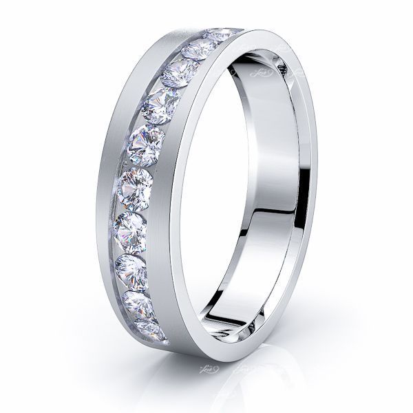 Solid 0.50 Carat Comfort Fit 5mm Eliza Diamond Wedding Ring