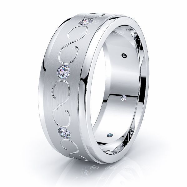7 mm Matte Silver-Tone Stainless Steel Classic Ring