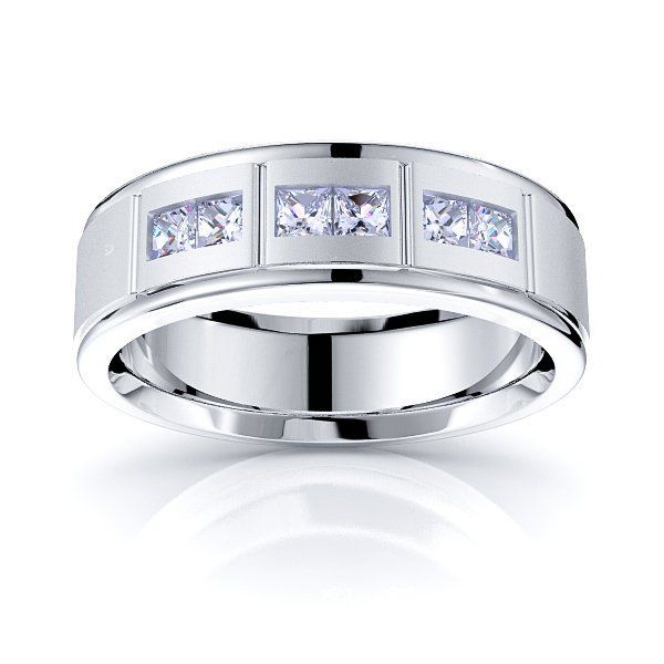 Solid 0.36 Carat Comfort Fit 6mm Cosima Diamond Wedding Ring