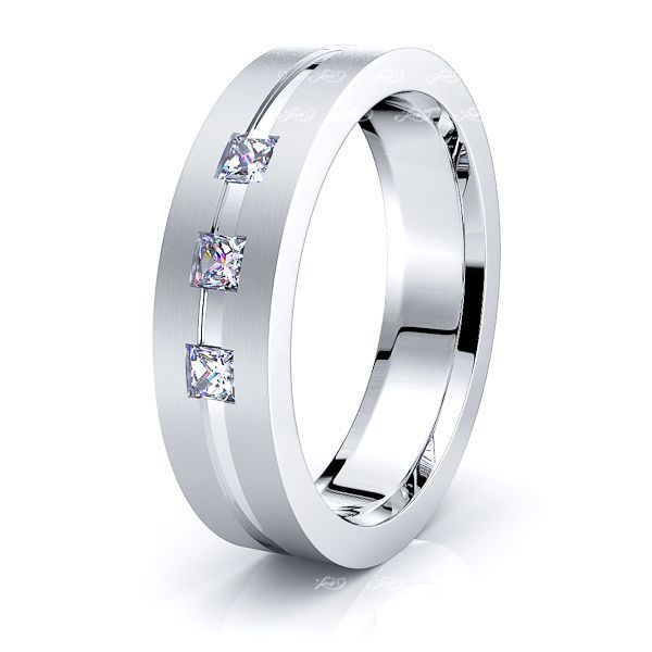 Solid 0.18 Carat Comfort Fit 5mm Keziah Diamond Wedding Ring