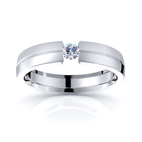 Men's Eternity Black Diamond Wedding Ring 6mm Comfort Fit Platinum