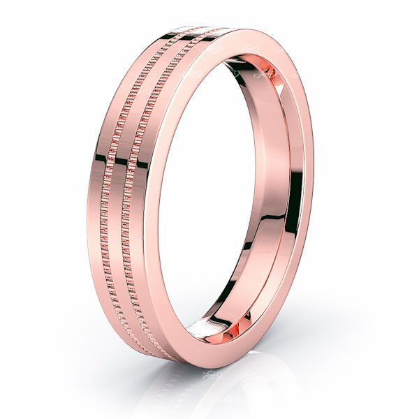 Solid 18K White Yellow Rose Gold Band Plain Comfort Fit Ring Mens Women Wedding 