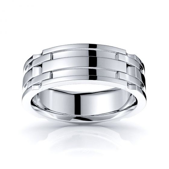 Designed Fit for Men and Women Use Size 13 Wedding Band and Anniversary Ring Friends of Irony Silver Tungsten Carbide Ancient Wolf and Raven Ring 8mm
