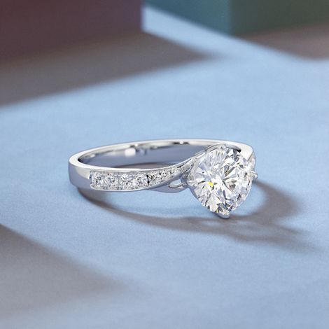 Sidestone Engagement Ring